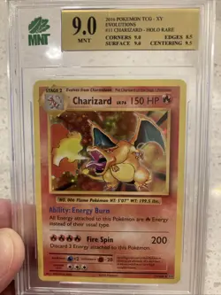 2016 Pokemon XY Evolutions Charizard 11 Holo Rare - Image 1