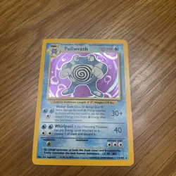 Poliwrath Unlimited Holo Rare 1999 Pokemon TCG Base Set 13/102 HP - Image 1
