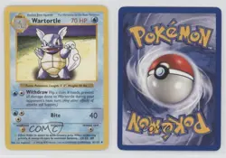 Wartortle Shadowless Pokemon Base Set #42 1999 - Image 3