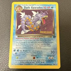 Pokemon TCG Dark Gyarados Team Rocket 8/82 Prerelease Holo Promo English - Image 1