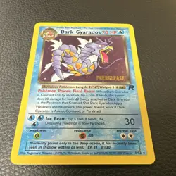 Pokemon TCG Dark Gyarados Team Rocket 8/82 Prerelease Holo Promo English - Image 2