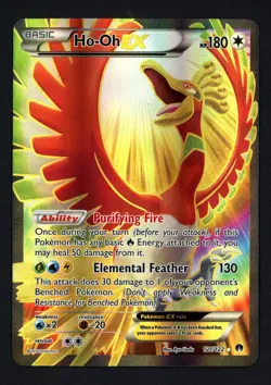 Ho-Oh EX 121/122 XY - BREAKpoint Holofoil Full Art Ultra Rare Pokemon TCG - Image 1