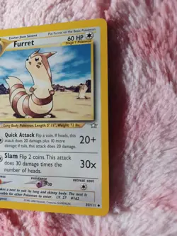 Pokemon Furret 35/111 Uncommon Neo Genesis Unlimited - Image 3
