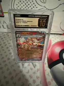 CGC 10 PRISTINE Pokemon Arcanine ex 016/078 SV1V Scarlet Violet Japanese Holo - Image 1
