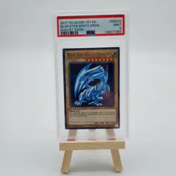 Blue-Eyes White Dragon DUSA-EN043 Duelist Saga 1st Edition PSA 9 YuGiOh - Image 2