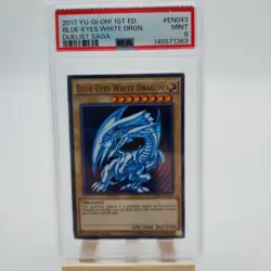 Blue-Eyes White Dragon DUSA-EN043 Duelist Saga 1st Edition PSA 9 YuGiOh - Image 3