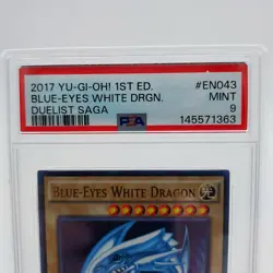 Blue-Eyes White Dragon DUSA-EN043 Duelist Saga 1st Edition PSA 9 YuGiOh - Image 5