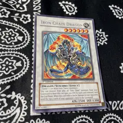 Yu-Gi-Oh! Iron Chain Dragon CSOC-EN040 Crossroads of Chaos - 1st Ed - Rare - Mp - Image 1
