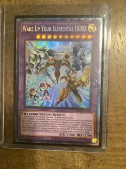 Yugioh Wake Up Your Elemental HERO MAZE-EN014 Collector Rare 1st Ed NM - Image 1