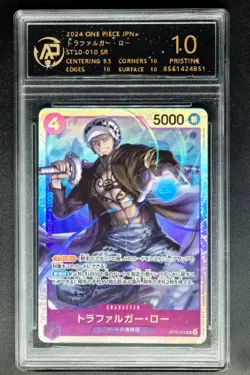 ONE PIECE JPN. cards Trafalgar D. Water Law ST10-010 SR RPA 10 (SAME AS PSA 10) - Image 1