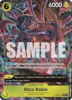 One Piece Nico Robin (Parallel) - OP09-107 - R - Foil, Near Mint Emperors in the - Image 1