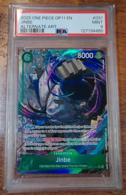 2025 Jinbe 031 One Piece OP11 Alternate Art PSA 9 Texture OP11 - Image 1