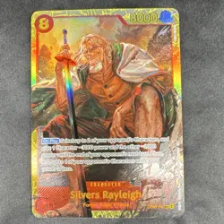 One Piece Silvers Rayleigh Secret Rare Two Legends Foil OP08-118 8000 Power - Image 1