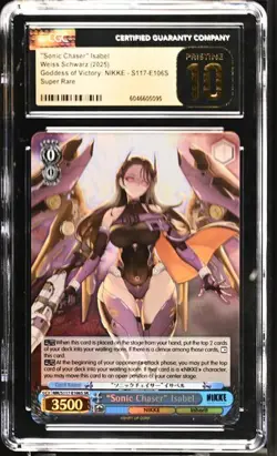 Weiss GRADED Sonic Chaser Isabel E106S NIKKE SR PRISTINE 10 BLACK LABEL - Image 1