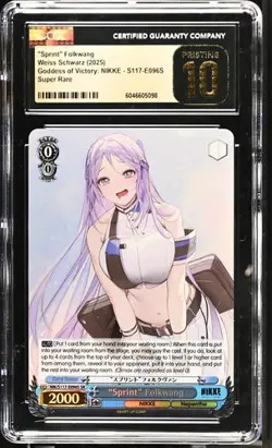 Weiss GRADED Sprint Folkwang E096S NIKKE SR PRISTINE 10 BLACK LABEL - Image 1