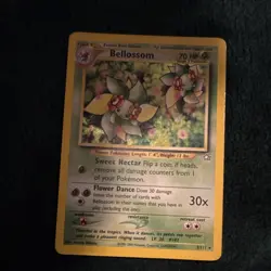 Pokemon Bellossom Neo Genesis Holo Rare 3/111 English Card - LP - Image 1
