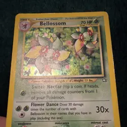 Pokemon Bellossom Neo Genesis Holo Rare 3/111 English Card - LP - Image 3