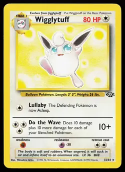 Wigglytuff 32/64 Rare Jungle Pokemon Card - Image 1