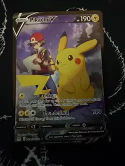 Pikachu V TG16/TG30 SWSH11: Lost Origin Trainer Gallery - Pokemon Card - NM - Image 1