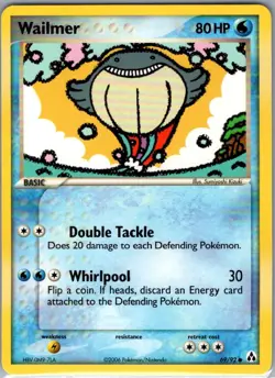 Wailmer 69/92 Non Holo Legend Maker - Pokemon Card - NM - Image 1