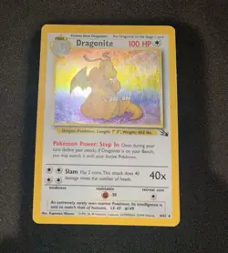 Pokemon Dragonite Fossil Holo 4/62 1999 Wizards of the Coast Card - Image 2