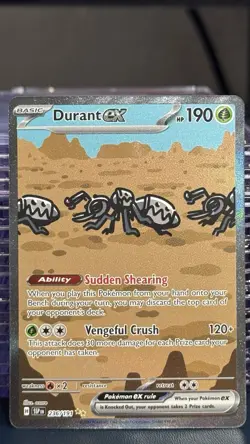 Pokemon Durant ex 236/191 Sv08 Special Illustration Rare Holo Card - Image 1