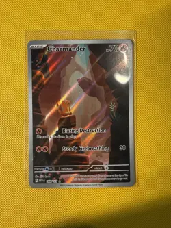 Pokemon TCG Scarlet & Violet Charmander Holo Card 168/165 NM/M Condition - Image 1