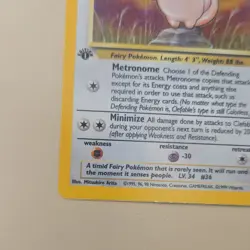 Pokemon Clefable 01/64 Jungle 1st Edition Holo Rare 1999 Trading Card - Image 2