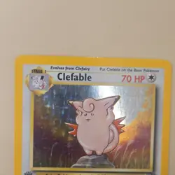 Pokemon Clefable 01/64 Jungle 1st Edition Holo Rare 1999 Trading Card - Image 3