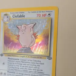Pokemon Clefable 01/64 Jungle 1st Edition Holo Rare 1999 Trading Card - Image 4