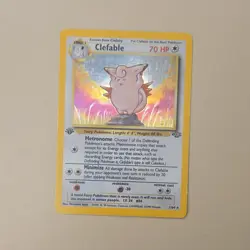 Pokemon Clefable 01/64 Jungle 1st Edition Holo Rare 1999 Trading Card - Image 5