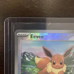 NM Eevee (Masterball) 074/131 Prismatic Evolutions Reverse Holo Pokemon Card - Image 3