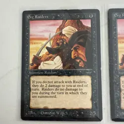 Magic the Gathering ~ MTG ~ 2x Erg Raiders ~~ Arabian Nights Played See Pics - Image 2