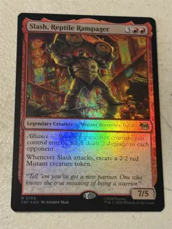 mtg foil Slash Reptile Rampager, TMNT, unplayed - Image 1
