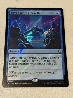 mtg surge foil Here Comes a New Hero!, TMNT Commander, unplayed - Image 1