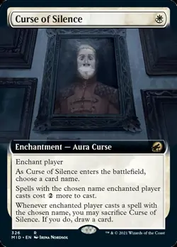Curse of Silence (Extended) [Innistrad: Midnight Hunt] Magic MTG - Image 1