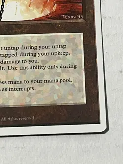 Mana Vault MTG Artifact 1995 Vintage LP Commander Staple Fast Mana Mark Tedin - Image 3