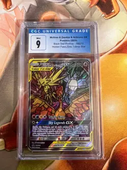 Moltres & Zapdos & Articuno GX Tag Team SM210 English CGC Graded 9 Pokemon TCG - Image 1