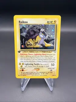 Raikou - 1st Edition - Holo - 13/64 Neo Revelation - WOTC - Pokemon TCG - 2000 - Image 1