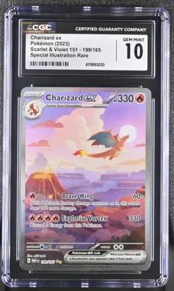 2023 POKEMON 151 #199 CHARIZARD CGC 10 GEM MINT - Image 1
