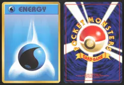 Japanese Pokemon TCG | Water Energy | Non Holo | Base Set | Moderately Played - Image 1
