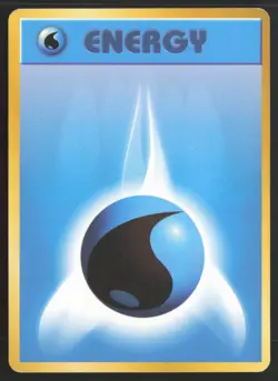 Japanese Pokemon TCG | Water Energy | Non Holo | Base Set | Moderately Played - Image 2