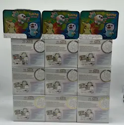 Lot of (9) Pokemon Brilliant Stars ETB's + 3 Spring Arceus Lunchbox Tins SEALED - Image 3