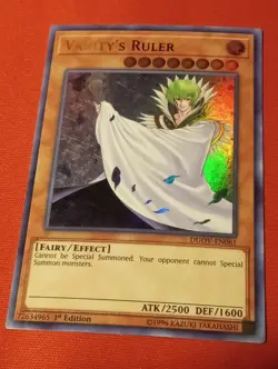 vanity's ruler ultra rare 1ST ed DUOV-EN061 Yu-Gi-Oh! MINT/VLP - Image 1