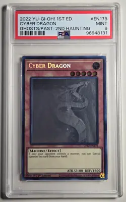 2022 YU-GI-OH! GHOSTS FROM THE PAST 2ND HAUNTING Cyber Dragon GHOST RARE PSA 9 - Image 2