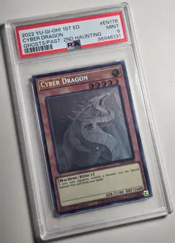 2022 YU-GI-OH! GHOSTS FROM THE PAST 2ND HAUNTING Cyber Dragon GHOST RARE PSA 9 - Image 3