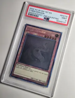 2022 YU-GI-OH! GHOSTS FROM THE PAST 2ND HAUNTING Cyber Dragon GHOST RARE PSA 9 - Image 4