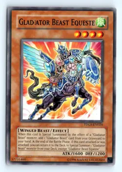 Yu-Gi-Uh Gladiator Beast Equeste #TDGS-EN024 The Duelist Genesis tcg LP - Image 1