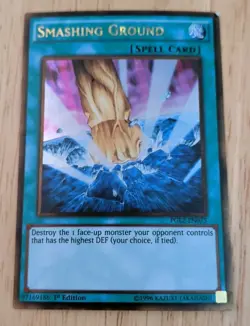 YuGiOh Smashing Ground Gold Rare 1st Edition PGL2-EN075 - Image 1