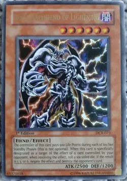 Yu-Gi-Oh! TCG Skull Archfiend of Lightning DCR-073 Ultra Rare 1st Edition - Image 1
